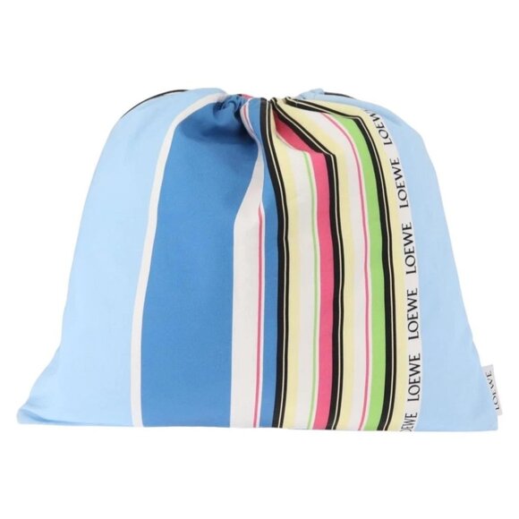 LOEWE Drawstring Pouch Canvas Blue - Picture 2 of 15